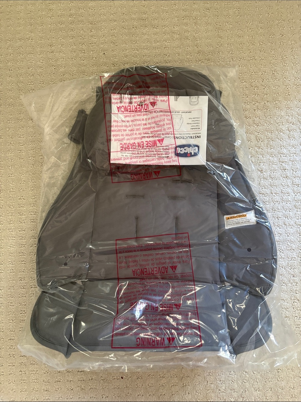 Corso or Corso Flex Stroller Organic Cotton Infant Seat Insert - Brand New